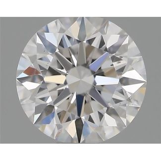 0.55 Carat Round D VS2 EX GIA Natural Diamond