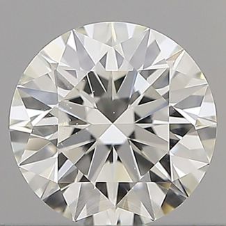 0.54 Carat Round H VVS1 EX IGI Natural Diamond