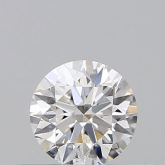 0.33 Carat Round E SI1 EX GIA Natural Diamond