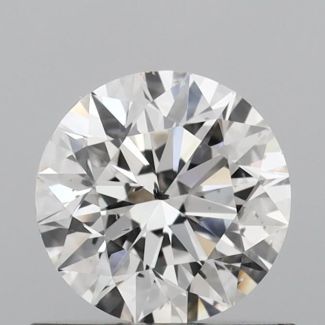 0.7 Carat Round H SI2 EX GIA Natural Diamond