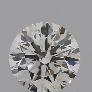 0.60 Carat Round H SI1 EX GIA Natural Diamond