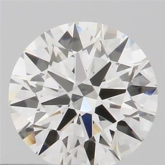 0.42 Carat Round H VVS2 EX VG GIA Natural Diamond