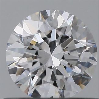 0.5 Carat Round D SI1 EX GIA Natural Diamond