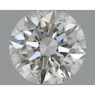 0.30 Carat Round H SI1 EX GIA Natural Diamond