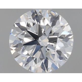 0.41 Carat Round D VVS1 EX IGI Natural Diamond