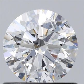 0.78 Carat Round E SI1 EX GIA Natural Diamond