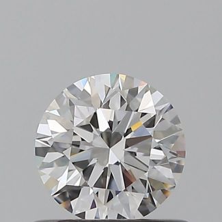 0.53 Carat Round D VVS1 EX IGI Natural Diamond