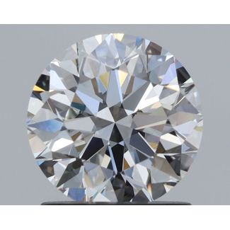 1.3 Carat Round F VVS2 EX GIA Natural Diamond