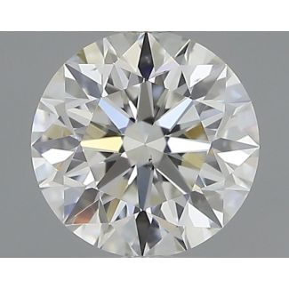 0.37 Carat Round H VS2 EX GIA Natural Diamond