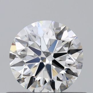 0.55 Carat Round F VS1 EX GIA Natural Diamond