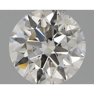 0.31 Carat Round H SI2 EX IGI Natural Diamond