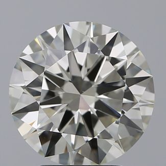 3.02 Carat Round K VS1 EX IGI Natural Diamond