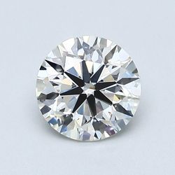 0.91 Carat Round H VS1 VG EX GIA Natural Diamond