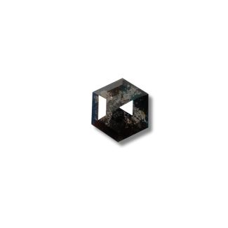 1.44 Carat Hexagonal Black - GD NONE Natural Diamond