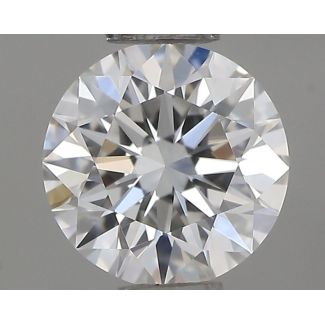 0.46 Carat Round E VVS2 EX GIA Natural Diamond