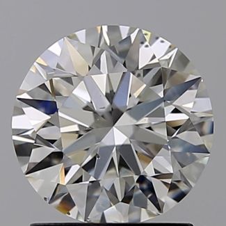 1.57 Carat Round H VS2 EX GIA Natural Diamond