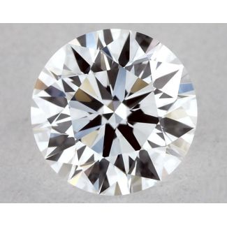 0.35 Carat Round D VVS2 EX VG GIA Natural Diamond