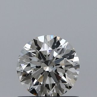 0.60 Carat Round I SI1 EX VG GIA Natural Diamond