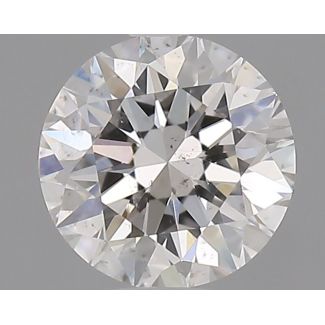 0.4 Carat Round G SI2 EX GIA Natural Diamond