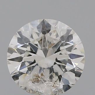 0.61 Carat Round I I3 EX GIA Natural Diamond