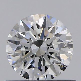 0.56 Carat Round F VVS1 EX GIA Natural Diamond