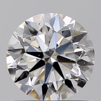 0.90 Carat Round F SI1 VG EX GIA Natural Diamond