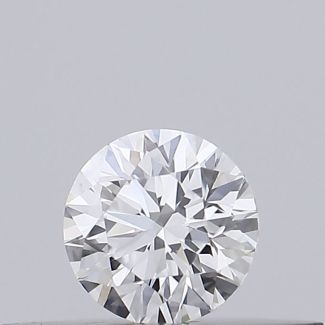 0.18 Carat Round D VS2 EX GIA Natural Diamond