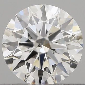 0.50 Carat Round F SI2 EX HRD Natural Diamond