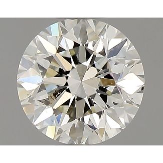 0.50 Carat Round J SI2 VG EX GIA Natural Diamond