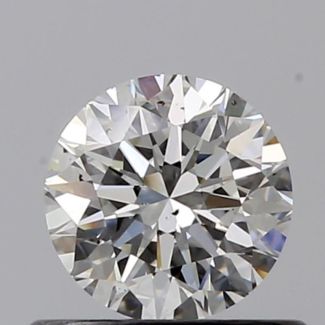 0.50 Carat Round I SI1 VG EX GIA Natural Diamond