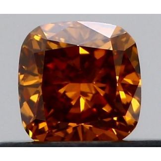 0.3 Carat Cushion Modified Fancy Brownish Orange SI2 - VG GIA Natural Diamond