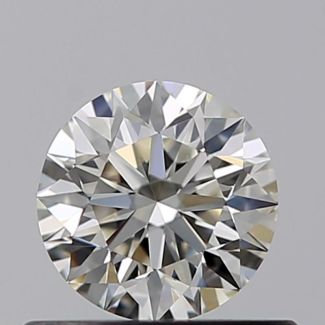 0.45 Carat Round J VVS2 EX GIA Natural Diamond