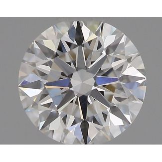 0.37 Carat Round E VVS1 EX GIA Natural Diamond