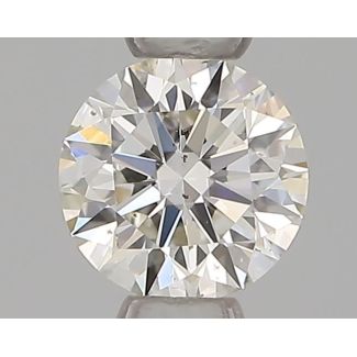 0.31 Carat Round H SI1 EX GIA Natural Diamond