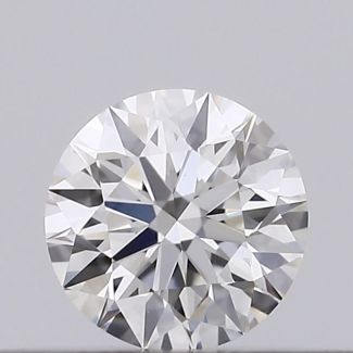 0.21 Carat Round F VVS2 EX GIA Natural Diamond