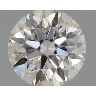 0.33 Carat Round H VS1 EX GIA Natural Diamond