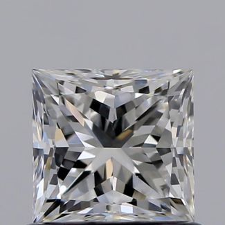 0.70 Carat Princess F VVS1 - EX VG GIA Natural Diamond