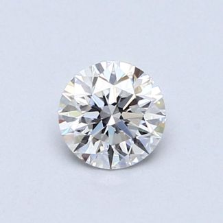 0.52 Carat Round D VVS2 VG EX GIA Natural Diamond