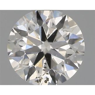 0.41 Carat Round H SI1 EX IGI Natural Diamond