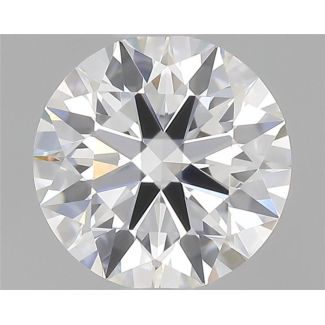 0.5 Carat Round E VVS1 EX GIA Natural Diamond