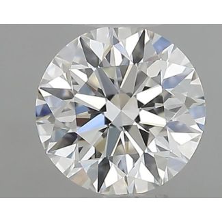 0.40 Carat Round H VVS1 EX GIA Natural Diamond