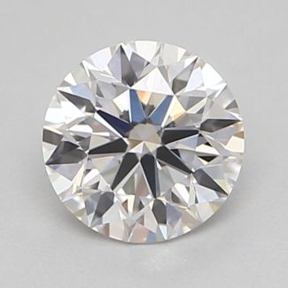 0.37 Carat Round F VVS1 EX GIA Natural Diamond