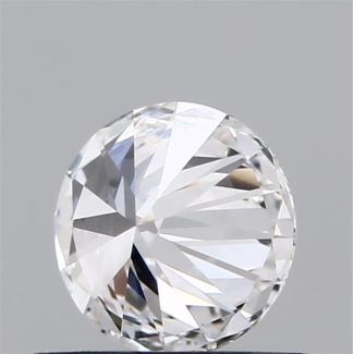 0.56 Carat Round E VVS2 EX GIA Natural Diamond