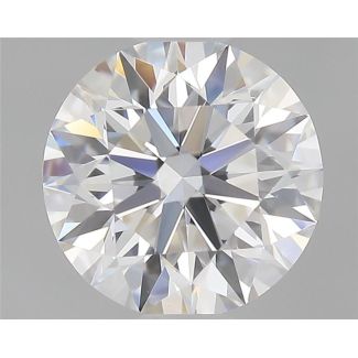 0.52 Carat Round F VS1 EX GIA Natural Diamond