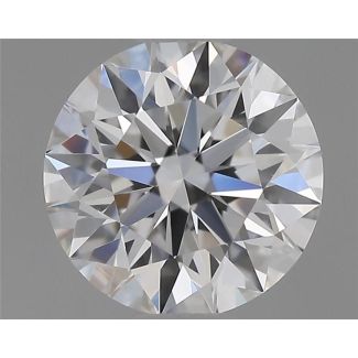 0.5 Carat Round E VVS1 EX GIA Natural Diamond