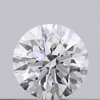 0.23 Carat Round E SI2 EX GIA Natural Diamond