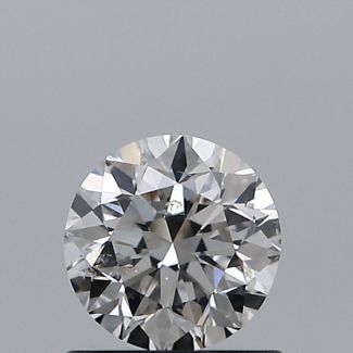 0.70 Carat Round H SI2 VG EX GIA Natural Diamond