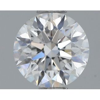 0.6 Carat Round E VVS2 EX GIA Natural Diamond