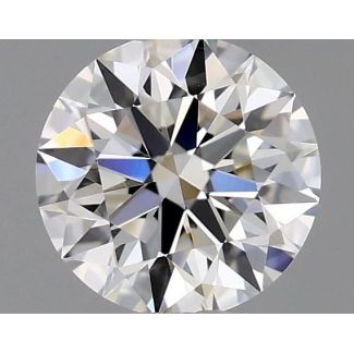 0.35 Carat Round H VVS2 EX GIA Natural Diamond