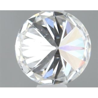 0.44 Carat Round F SI2 EX GIA Natural Diamond